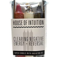 Taper Intention Candle Set - Clearing Negative Energy and Reversal Taper Intention Candles House of Intuition 