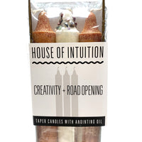 Taper Intention Candle Set - Creativity and Road Opening Taper Intention Candles House of Intuition 