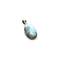 Larimar Crystal Pendant Pendants Crystals L. $70.00 Size 1"W X .5" L