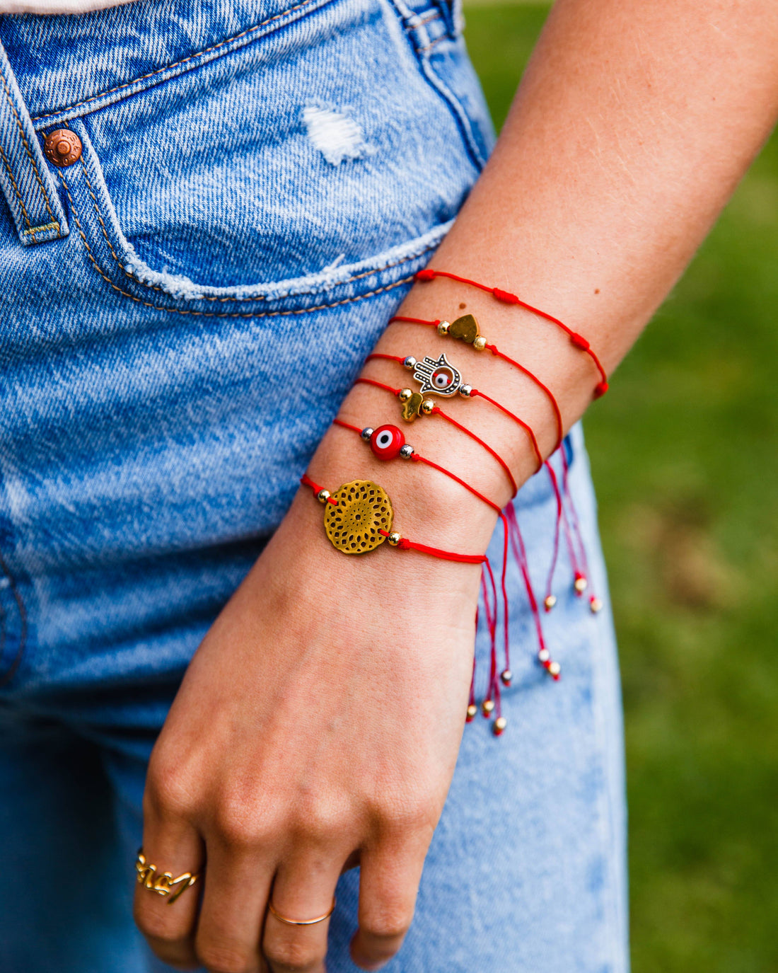 Hamsa Gold Protection Amulet Bracelet House of Intuition