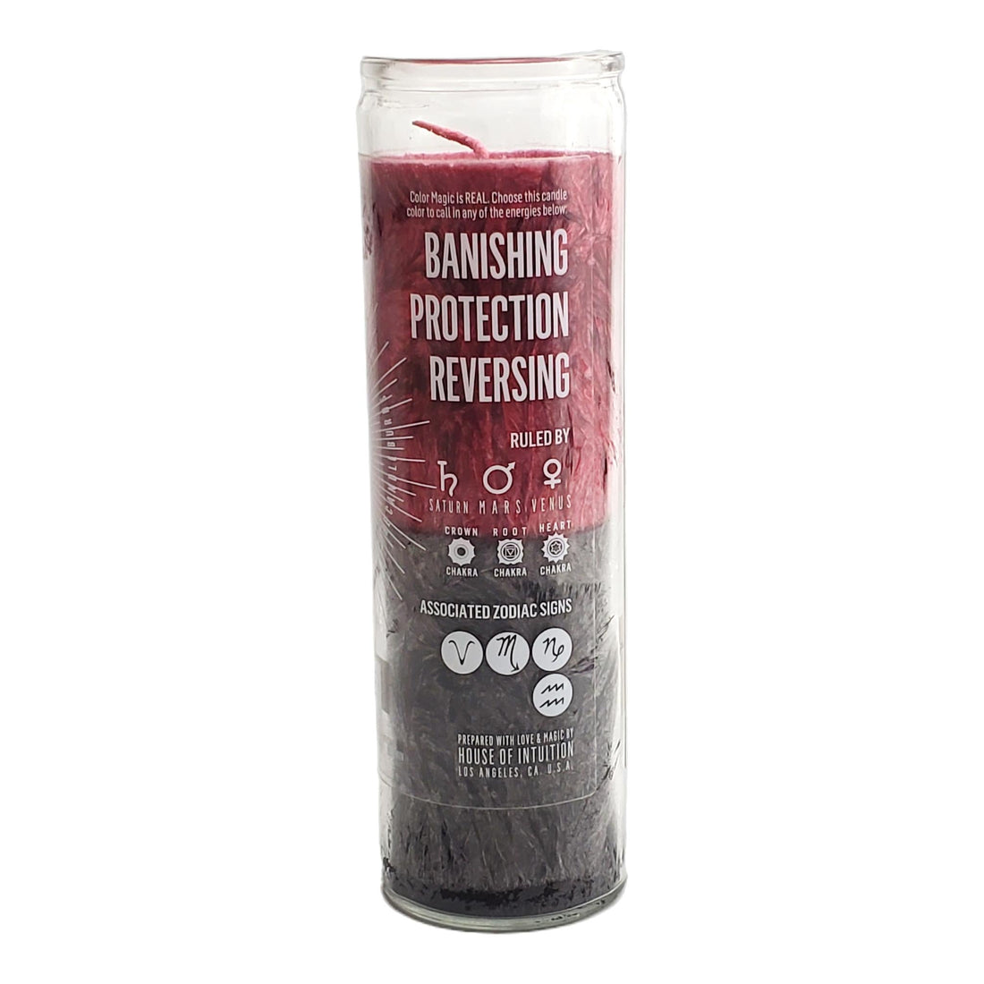 Red and Black Palm Wax Prayer Candle Prayer Candles House of Intuition
