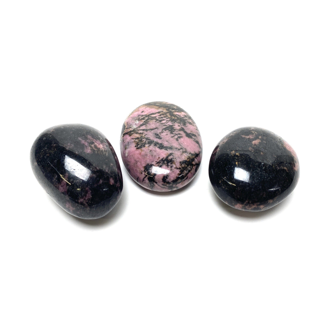 Rhodonite Palm Stone Rhodonite Crystals A. $34.00