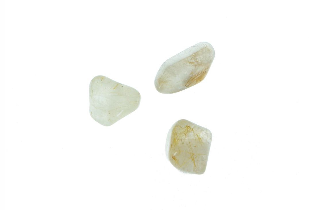 Rutilated Quartz Tumbles Rutilated Quartz Crystals B $7.00