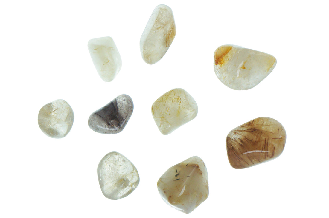 Rutilated Quartz Tumbles Rutilated Quartz Crystals