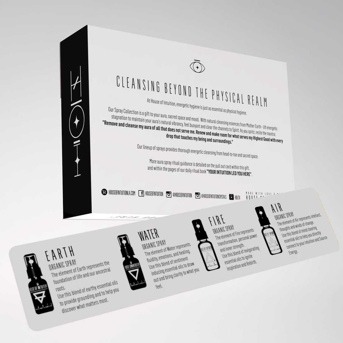 AURA CLEANSING SPRAY GIFT SET - THE ELEMENTS Aura Cleansing Spray House of Intuition