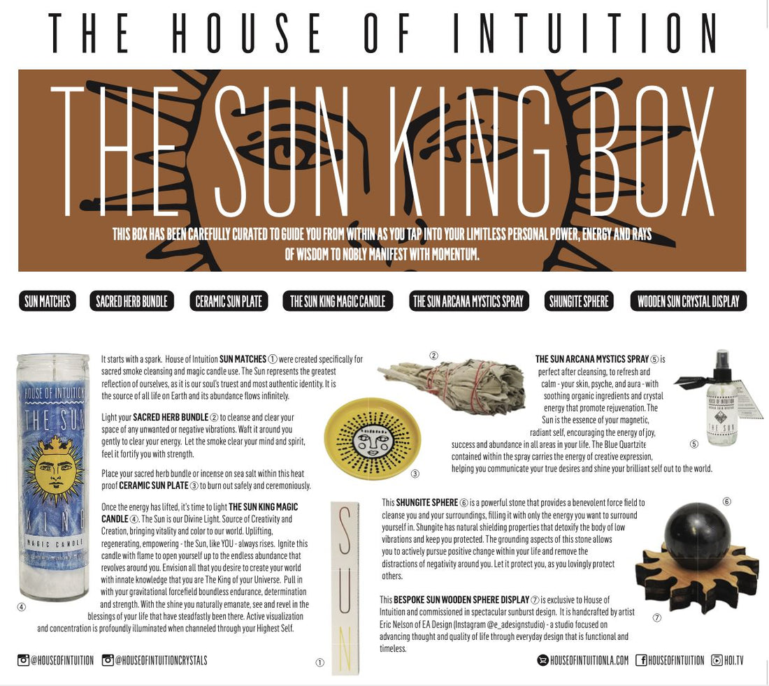 The Sun King Box (Father's Day Gift) Specialty Boxes House of Intuition