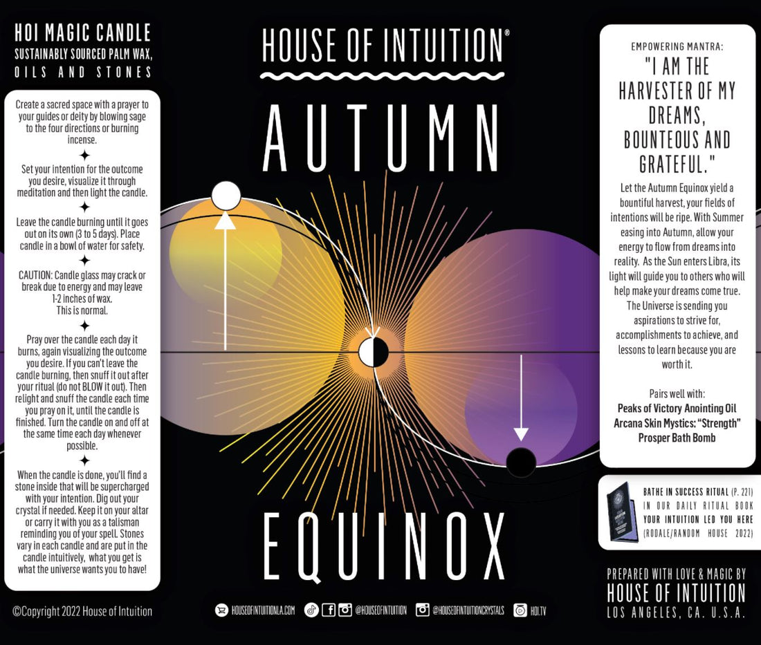 Autumn Equinox Magic Candle (Limited Edition) Mercury Retrograde Candle House of Intuition