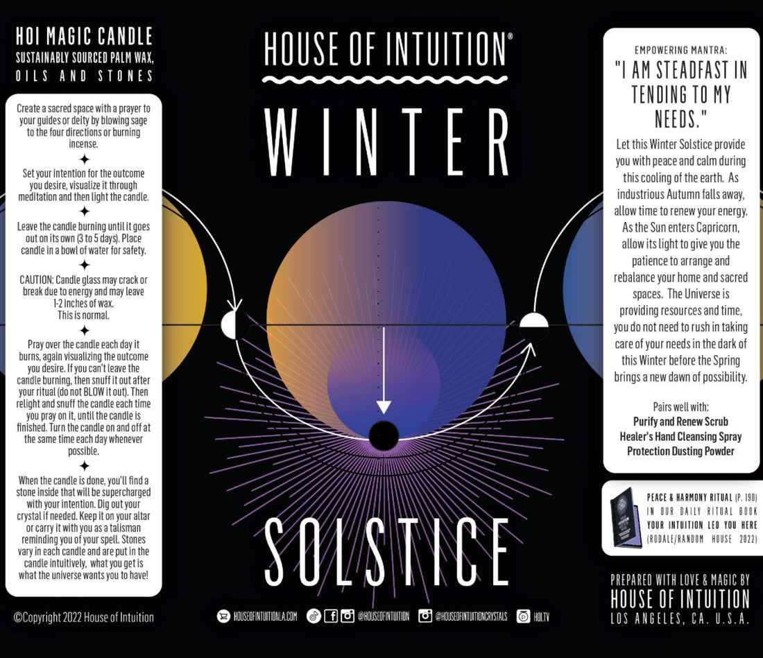 Winter Solstice Magic Candle (Limited Edition) Mercury Retrograde Candle House of Intuition