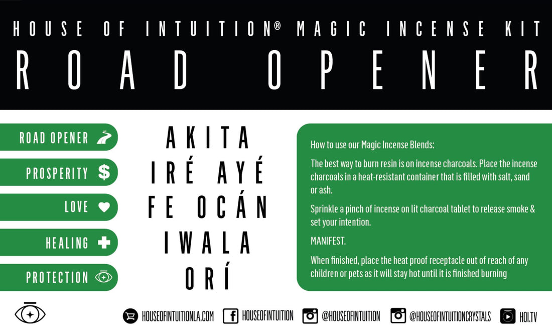 Road Opener Incense Blend Kit HOI Incense Blend House of Intuition
