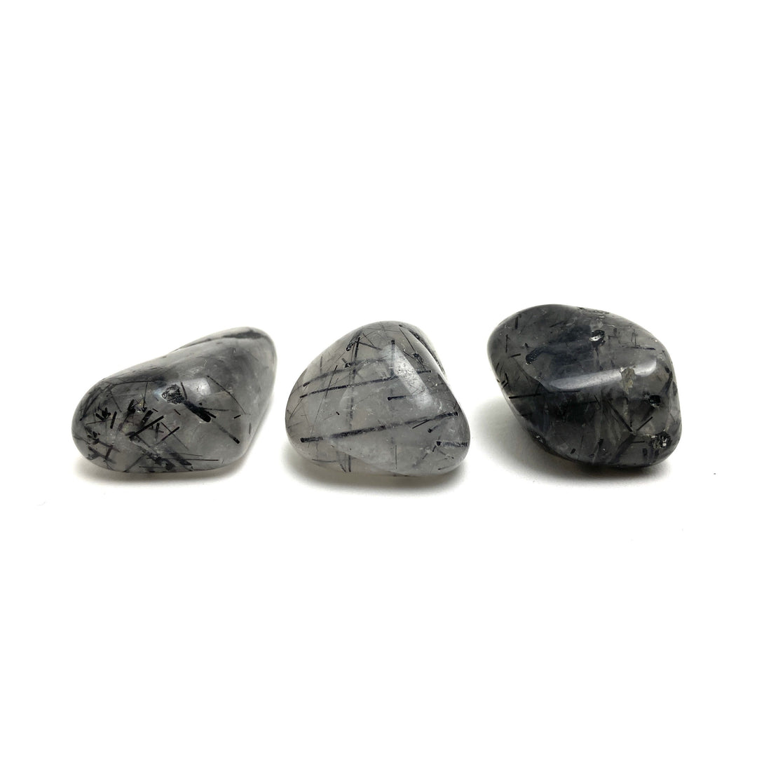 Tourmalated Quartz Tumbles Tourmalated Quartz Crystals A. $4.00