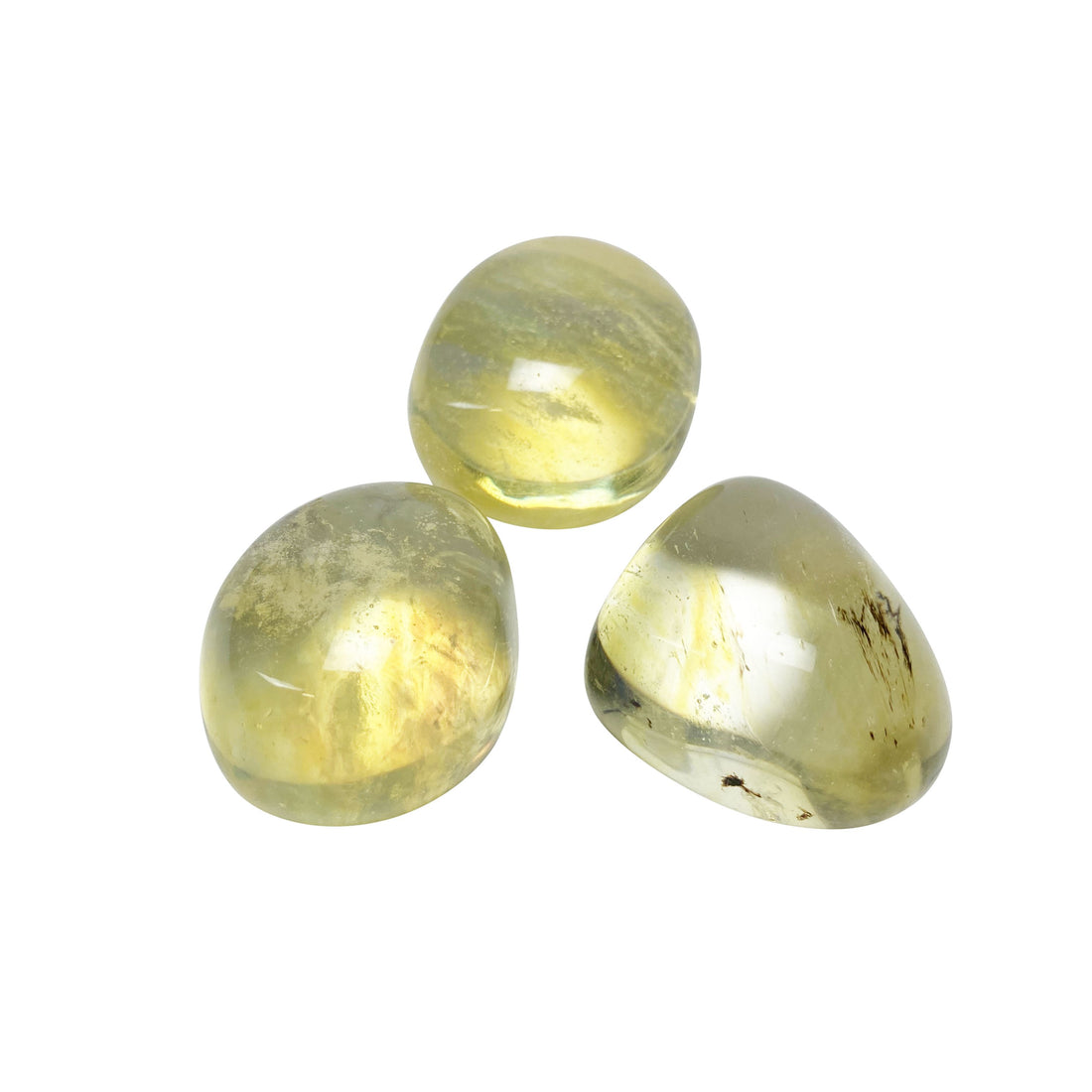 Yellow Obsidian Tumbles Obsidian - Yellow Crystals