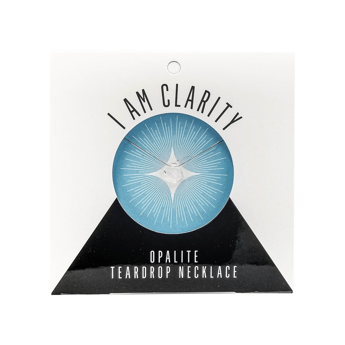 Opalite Teardrop Necklace (I AM CLARITY) Teardrop Necklace House of Intuition