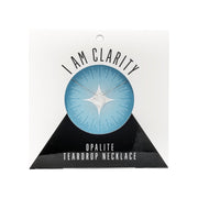 Opalite Teardrop Necklace (I AM CLARITY) Teardrop Necklace House of Intuition