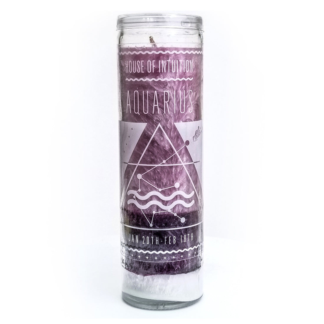 HOI Aquarius Zodiac Candle Zodiac Candles House of Intuition