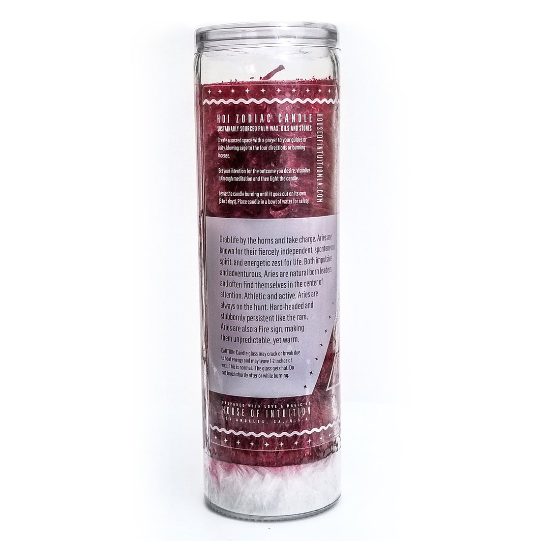 HOI Aries Zodiac Candle Zodiac Candles House of Intuition