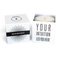 "BLESS ME with FERTILITY" Affirmation Soy Candle BLESS ME - Affirmation Candles House of Intuition