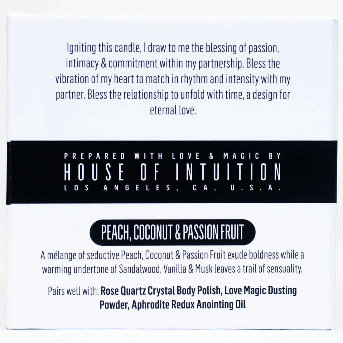 "BLESS ME with ETERNAL LOVE" Affirmation Soy Candle BLESS ME - Affirmation Candles House of Intuition