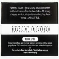 I AM Beautiful - Affirmation Soy Candle I AM - Affirmation Candles House of Intuition