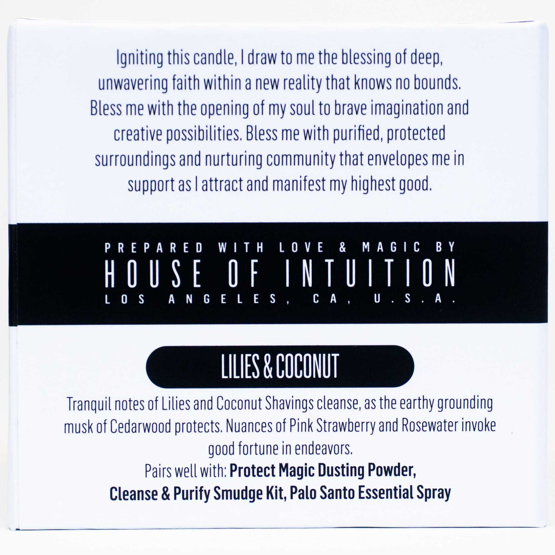 "BLESS ME with NEW OPPORTUNITIES" Affirmation Soy Candle BLESS ME - Affirmation Candles House of Intuition