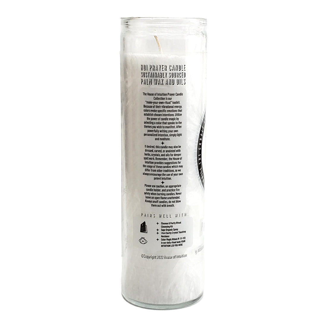 White "Write-Your-Own-Prayer" Candle Prayer Candles House of Intuition