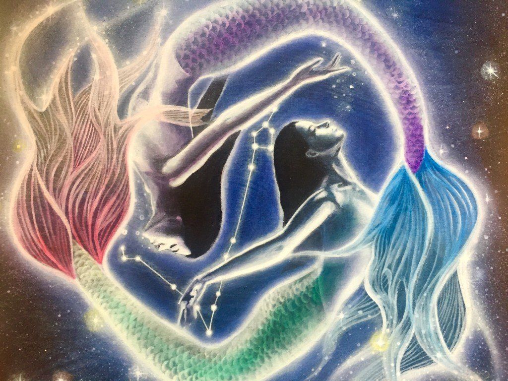 Pisces Zodiac Original Painting and Print by Tashina Suzuki Paintings & Art Pieces House of Intuition