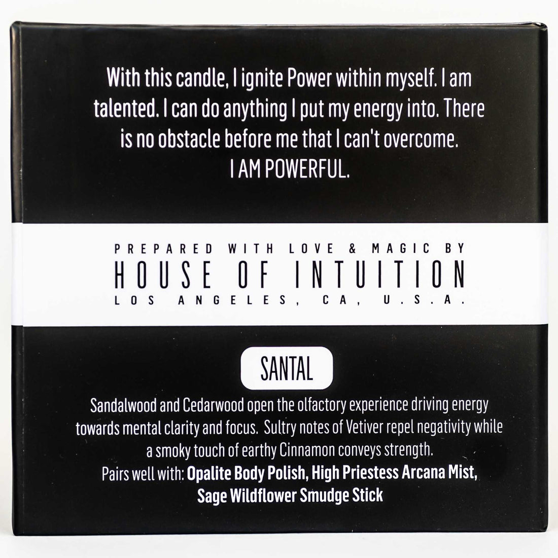 I AM Powerful - Affirmation Soy Candle I AM - Affirmation Candles House of Intuition