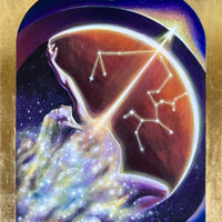 Sagittarius Zodiac Original Painting and Print by Tashina Suzuki Paintings & Art Pieces House of Intuition $10 Prints (5" x 5")