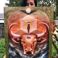 Taurus Zodiac Original Painting and Print by Tashina Suzuki Paintings & Art Pieces House of Intuition 