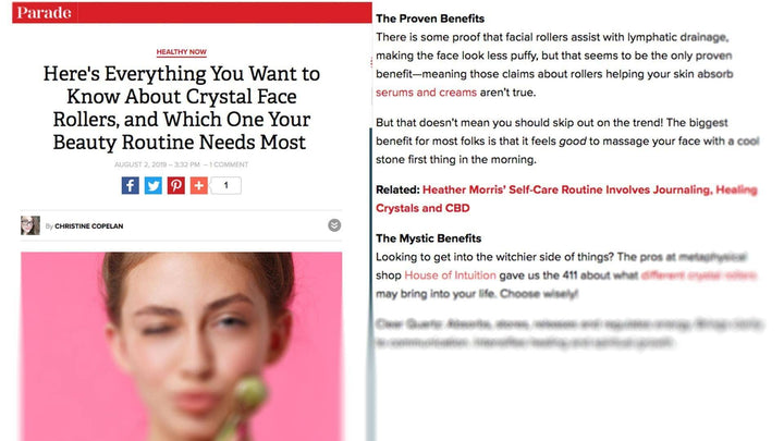 Parade tried our Crystal Rollers