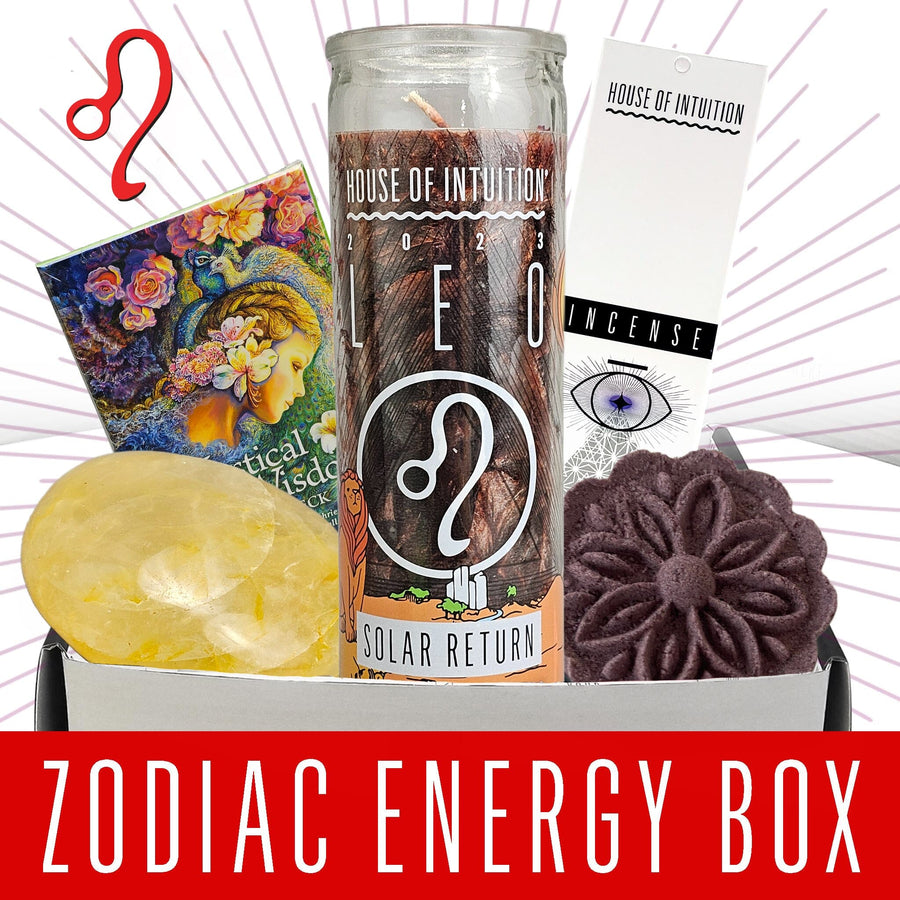 2023 Leo Zodiac Energy Box (Limited Edition - $98 Value) Birthday Boxes House of Intuition 
