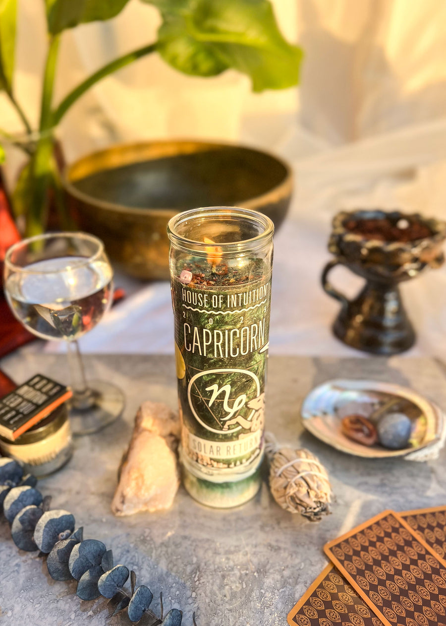 2025 Capricorn Solar Return Magic Candle | December 22 - January 19 (Limited Edition) Candle -Solar Return V50 