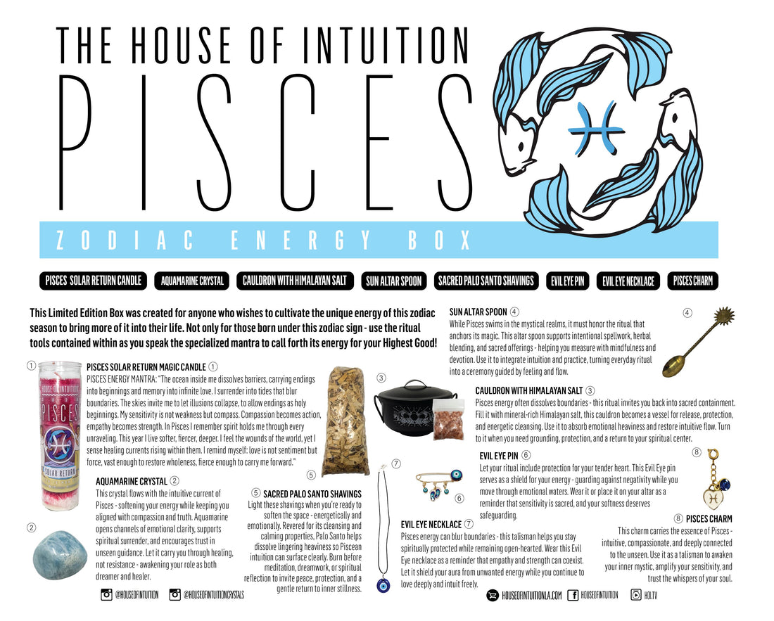 2026 Pisces Zodiac Energy Box (Limited Edition - $ Value) Box -Birthday V95 