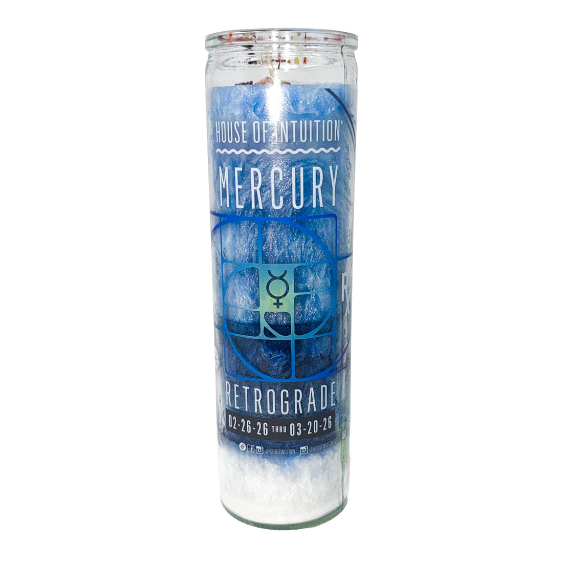 Mercury Retrograde Magic Candle (Limited Edition) (Copy) Candle -Retrograde V50 02/26/26-03/20/26 Mercury Retrograde in Pisces 