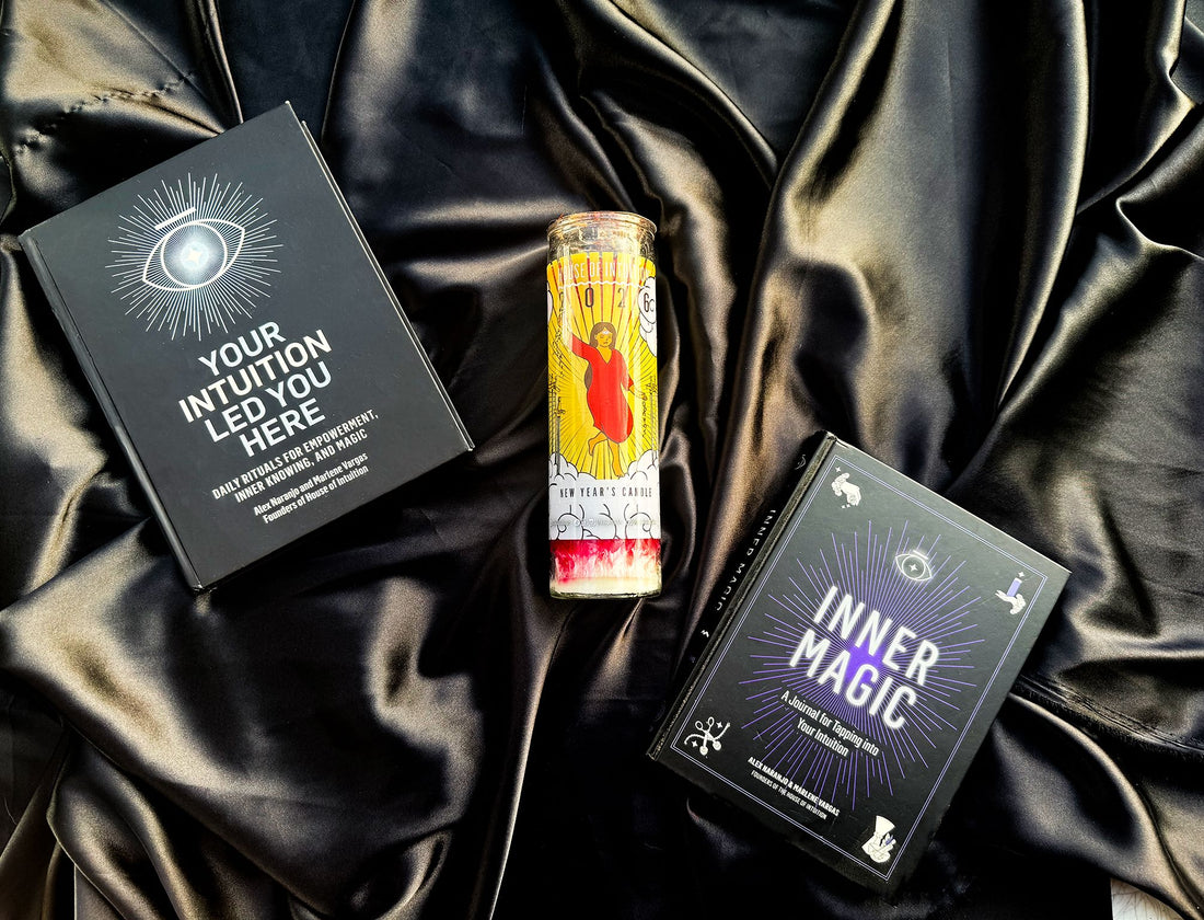 BUNDLE #1: 2026 ULTIMATE KIT (2026 New Year Magic Candle + Your Intuition Led You Here Ritual Book + Inner Magic Intuition Journal) Limited Edition - $67 VALUE Box -Custom Bundle HOI 