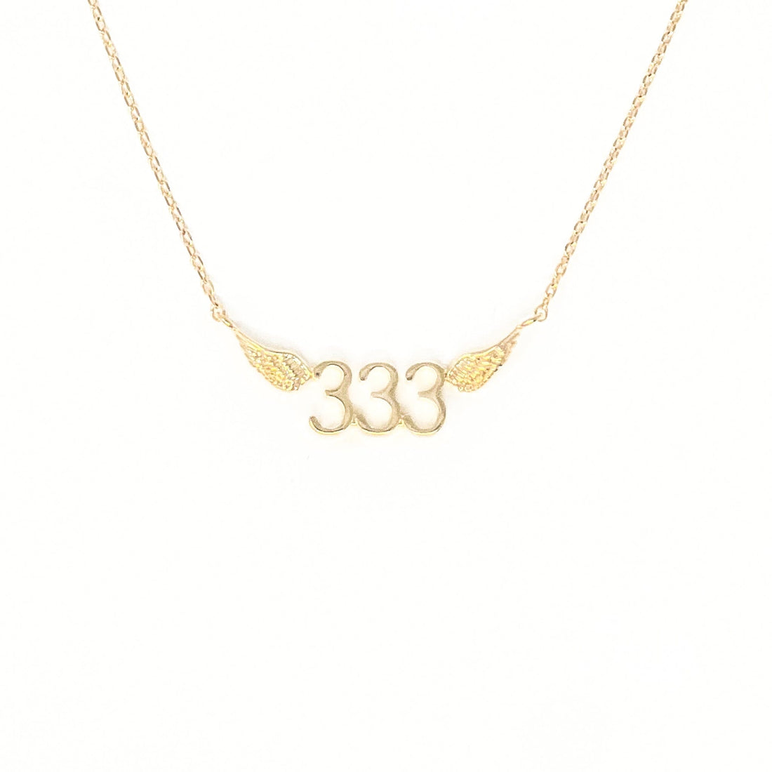 333 Angel Number Necklace (Gold) Necklaces Crystals A. $18.00 