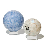 Sphere Holder - Glass Square Stand Holder -Crystal Whse 