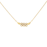 888 Angel Number Necklace (Gold) Necklaces Crystals A. $18.00 