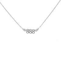 888 Angel Number Necklace (Silver) Necklace Discontinued 