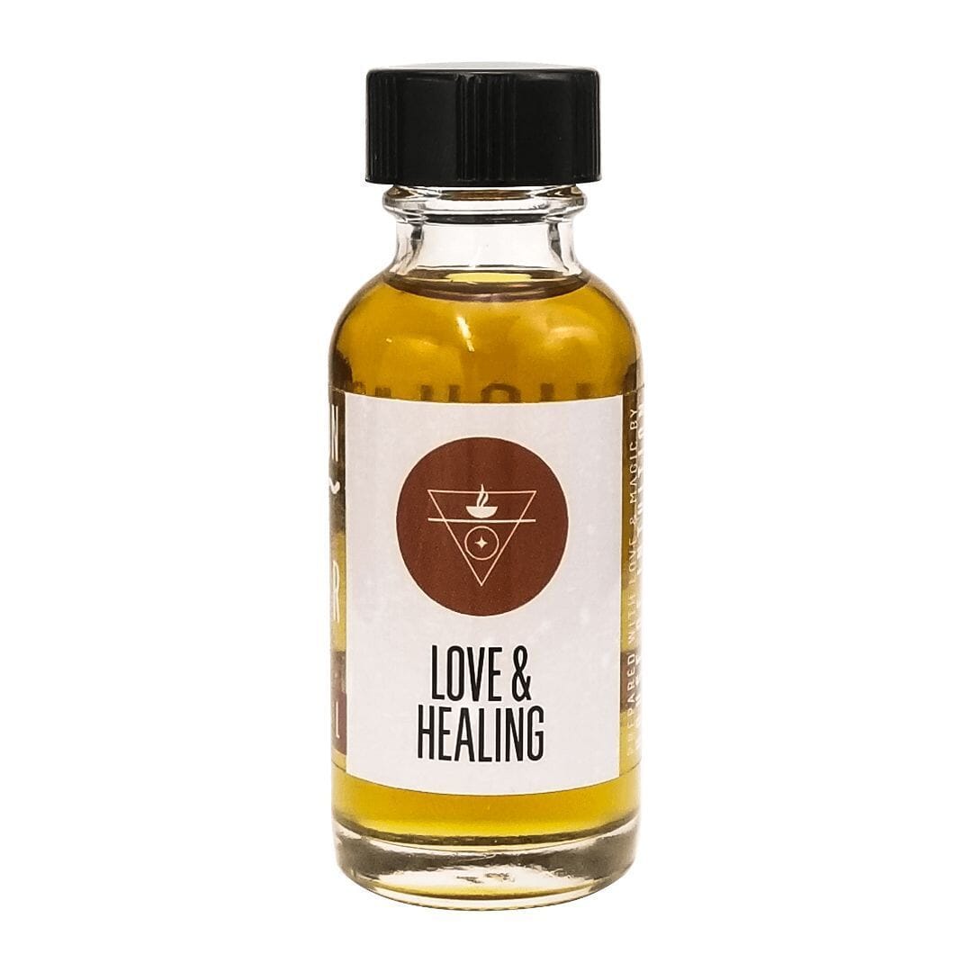 Amber Intention Oil "Love & Healing" Incense & Holders -Burning Oil V50 
