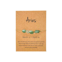 Aries Crystal Drawstring Bracelet Bracelet -Amulet Whse 