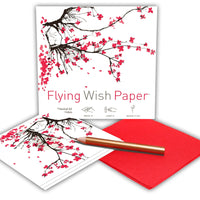 Flying Wish Paper Mini Kit - Cherry Blossoms House of Intuition Inc 