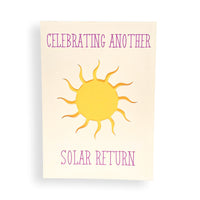 Solar Return Greeting Card House of Intuition Inc 