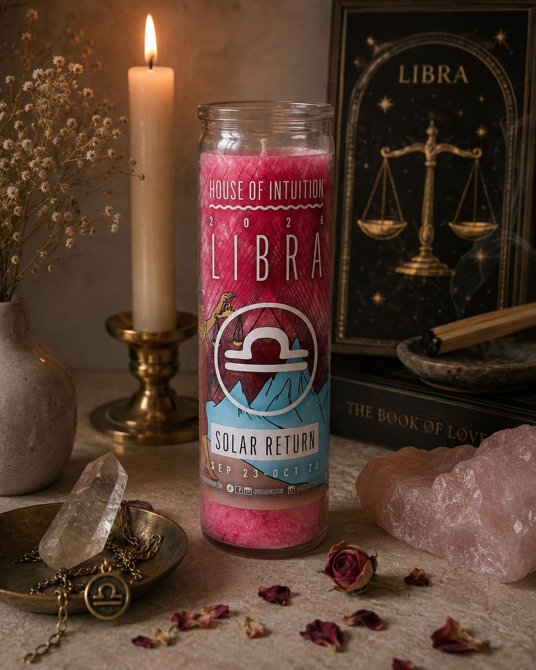 2026 Libra Solar Return Magic Candle | September 23 - October 22 (Limited Edition) Candle -Solar Return V95 