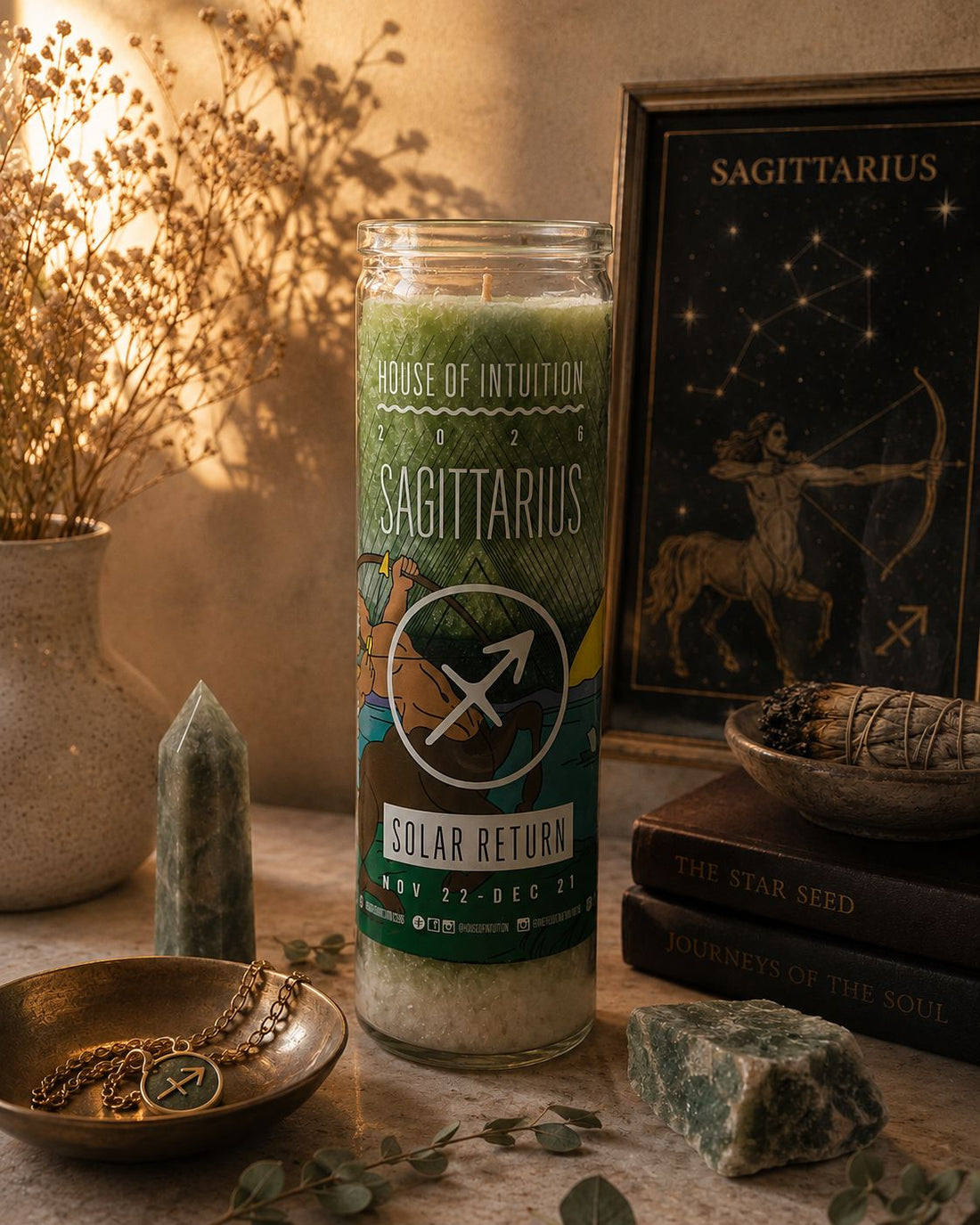 2026 Sagittarius Solar Return Magic Candle | November 21 - December 21 (Limited Edition) Candle -Solar Return V95 
