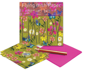 Flying Wish Paper Mini Kit - "HAPPY" V230 