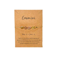 Gemini Crystal Drawstring Bracelet Bracelet -Amulet Whse 