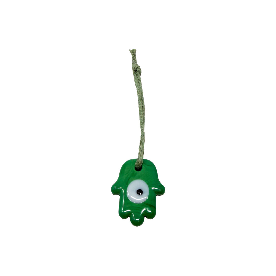 Talisman Charm - Hamsa Green Charms & Pendants -Hanging Whse 