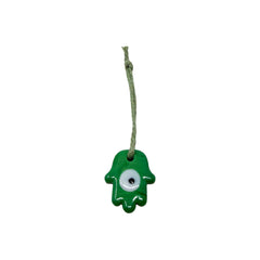 Talisman Charm - Hamsa Green Charms & Pendants -Hanging Whse 
