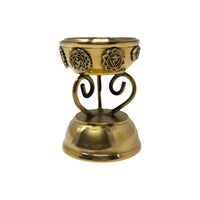 Gold Incense/Charcoal Holder Incense & Holders -Holder House of Intuition Inc 