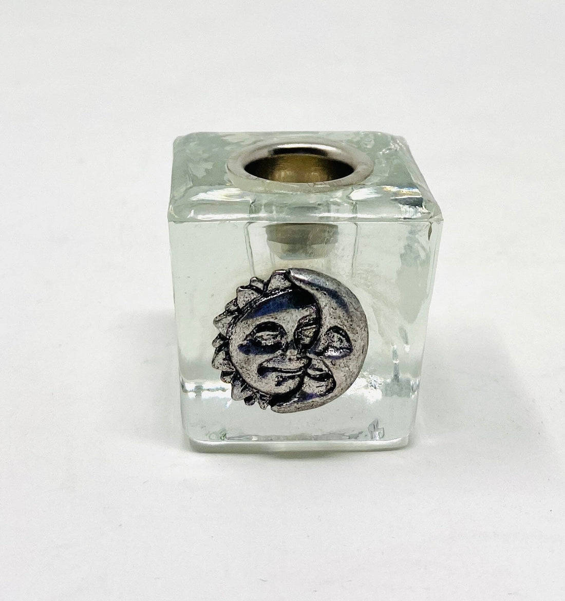 Moon & Sun Mini Candle Holder Candle -Mini Candle Holder Whse Clear Moon & Sun 
